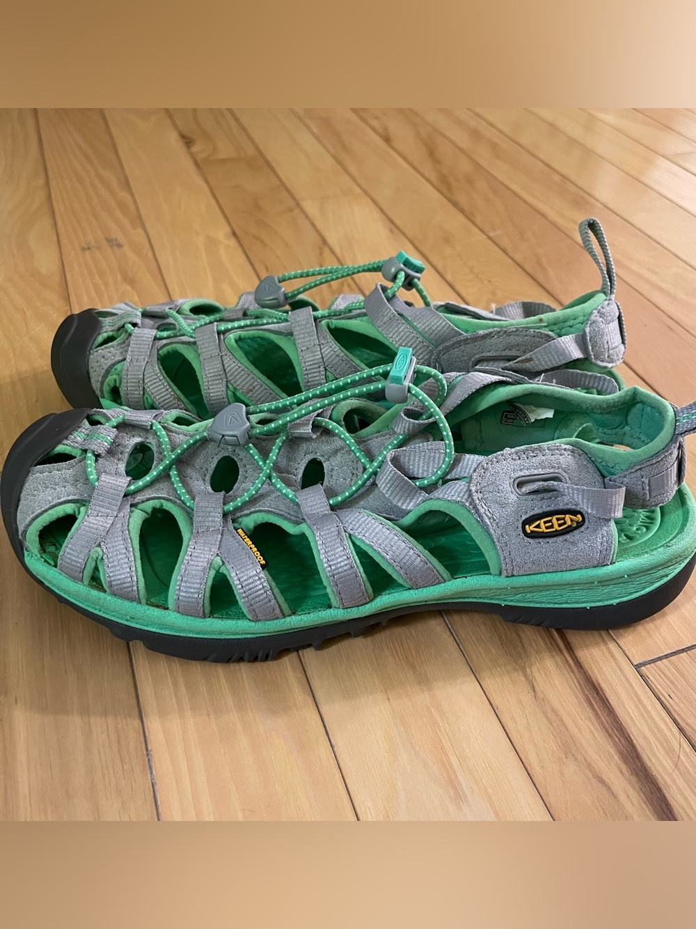 KEEN Women's Water Sandals Size 9 Gray Green Closed Toe Outdoor